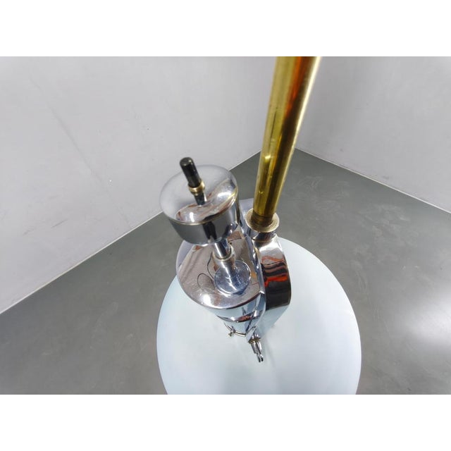 Bauhaus Adjustable Ceiling Light in Brass and Glass from Otto Mueller, 1930s For Sale - Image 10 of 17