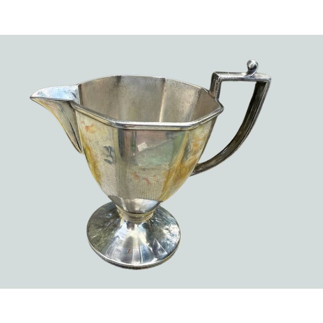 English Vintage Sugar Bowl & Creamer | Sheffield Design 0611 For Sale - Image 3 of 10
