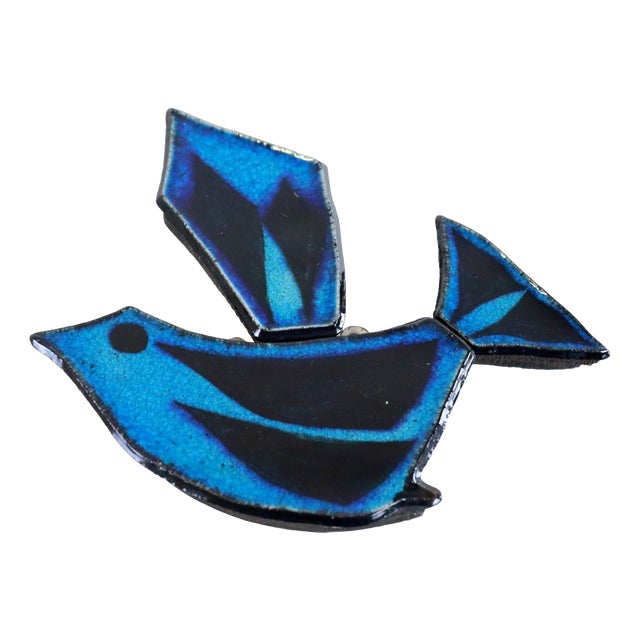 Ceramic Bird Wall Hanger attributed to Konraad Galaaen For Sale