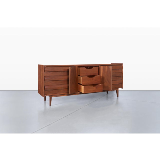 Wood Vintage “1st Edition” Walnut Dresser by Lane For Sale - Image 7 of 14