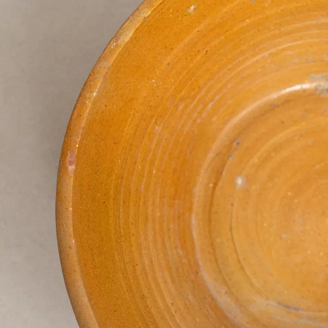 Early 20th Century Rustic Ceramic Plate Vase, 1940s For Sale - Image 9 of 12