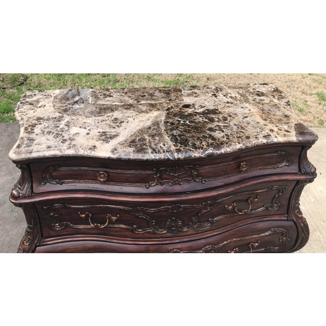 Philippe Langdon Marble Top Bombay Chest Chairish