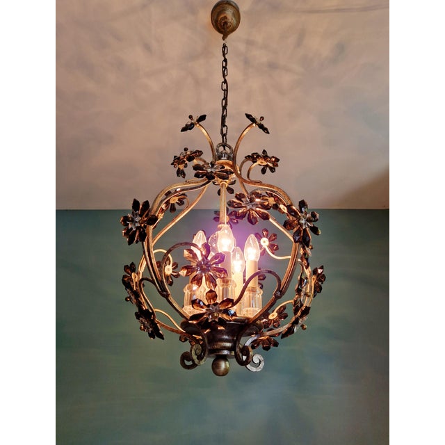 Vintage Italian Chandelier by Banci Firenze, 1970s For Sale - Image 9 of 16