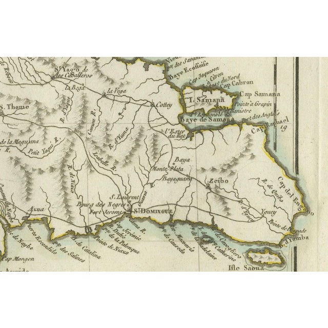 Early 19th Century Antique Map of Jamaica and Hispaniola, 1802 For Sale - Image 5 of 8