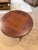Late 20th Century Vintage Hekman Federal Style Inlaid Mahogany Round Occasional Table With Glass Top For Sale - Image 5 of 8