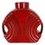 Large Red Abstract Vase by Cari Zalloni for Steuler, 1970s For Sale