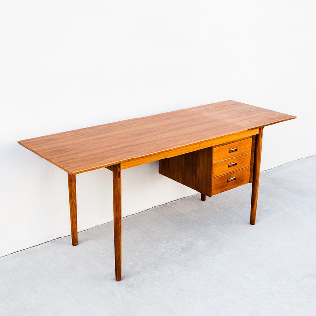 1960s 1960s Arne Vodder Danish Modern Expandable Teak Writing Desk For Sale - Image 5 of 18