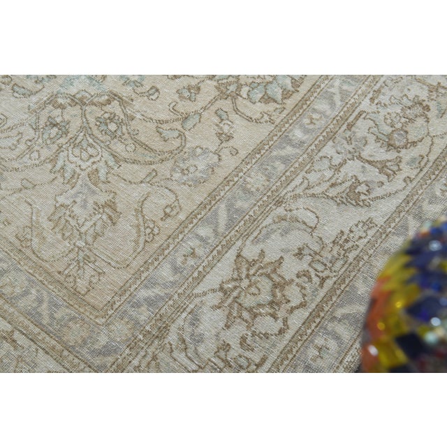 1970s 1970s Vintage Persian Handknotted Wool Orange Oversize Area Rug For Sale - Image 5 of 11