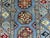 Blue and Burgundy Bokhara Wool Runner Rug With Tribal Gul Motifs, 2'11" X 9'7" For Sale - Image 6 of 17