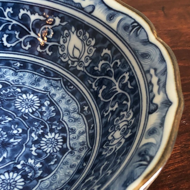 Vintage Japanese Decorative Porcelain Bowl For Sale In Baltimore - Image 6 of 11