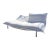 Vintage Calin Lignet Love Seat Pillow Style Recliner Made in France Attributed to Ligne Roset For Sale