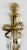 Large Vintage Brass Ribbon Torch Wall Candle Sconces, a Pair For Sale In Kansas City - Image 6 of 7