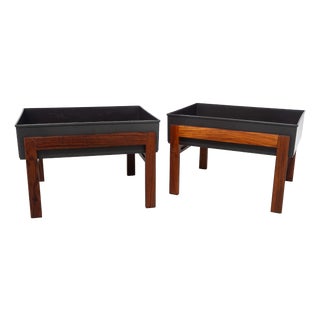 Mid-Century Danish Santos Rosewood Planters, 1960s, Set of 2 For Sale