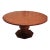 Vintage Guy Chaddock Style Round Herringbone Parquetry Dining Table For Sale
