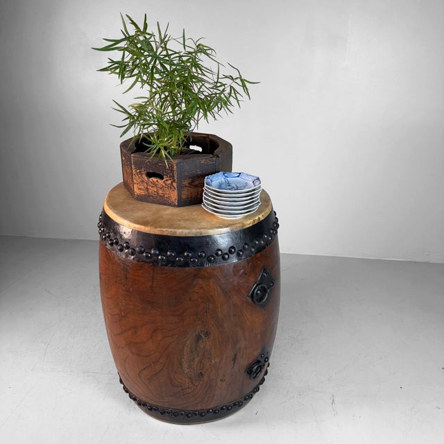 Mid-Century Modern Decorative Japanese Nagadō Taiko Matsuri Drum, 1950s For Sale - Image 3 of 18