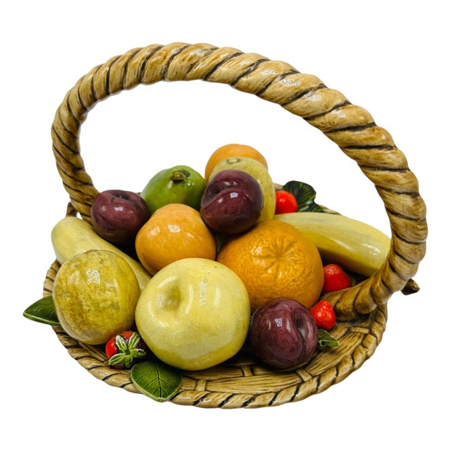 Vintage Italian Fruit Basket For Sale