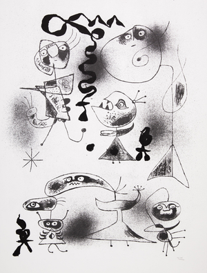 Joan Miro, Barcelona, la fête, Screen Print