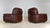Chocolate 1970s Post Modern Italian Leather Lounge Chairs – A Pair For Sale - Image 8 of 12