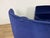 Metal Curved Sofas in Blue Velvet with Brass Base, 1990s, Set of 2 For Sale - Image 7 of 9