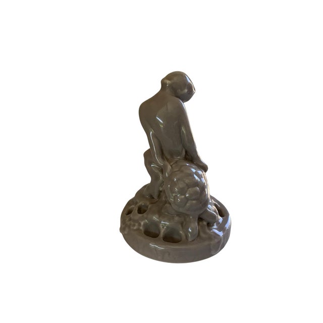Antique Rookwood Pottery Porcelain&nbsp;Art Deco/Arts &amp; Crafts Faun &amp; Turtle Flower Frog Made in USA 1916 (Might...