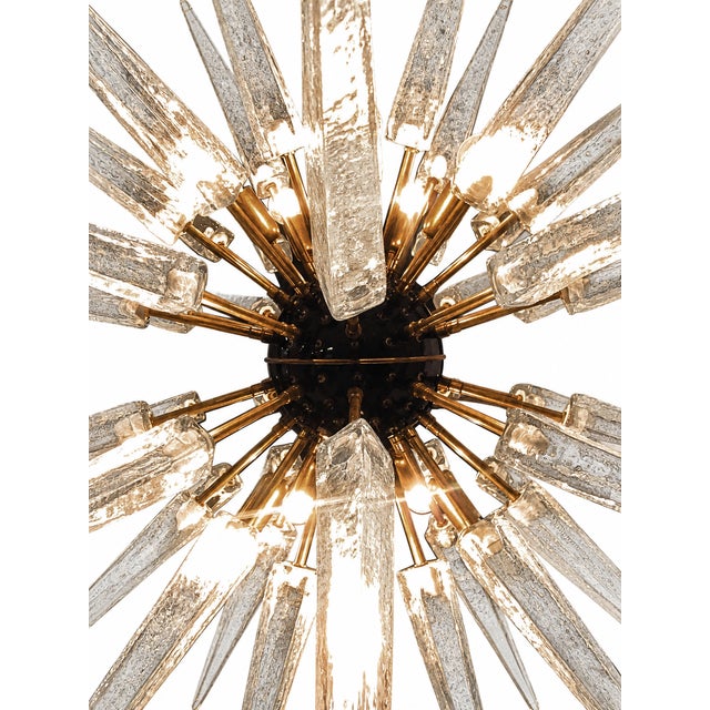 Black Sputnik Light with 51 Clear Glass from Justfurnituress SRL For Sale - Image 8 of 10