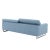 Pasargad Home Serena Modern Blue Sofa For Sale - Image 4 of 8