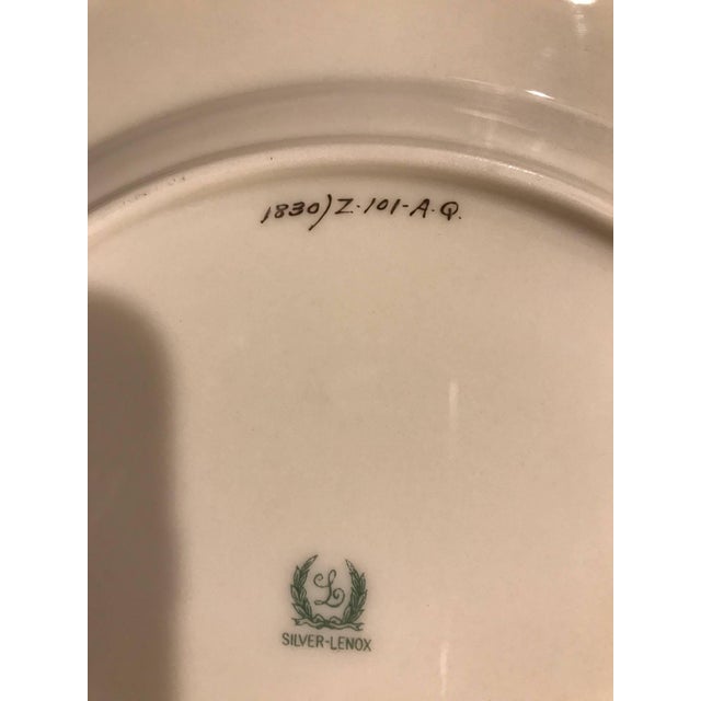 Metal Set of Six Sterling Silver Overlay Service Dinner Plates For Sale - Image 7 of 7