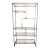 Milo Baughman Style Greek Key Chrome Etagere For Sale