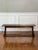 Country English style turned cherry wood bench with splayed legs by Harden Furniture, late 20th century. This wonderful...