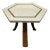 1950s Vintage Harvey Probber Hexagon Terrazzo Side Table For Sale