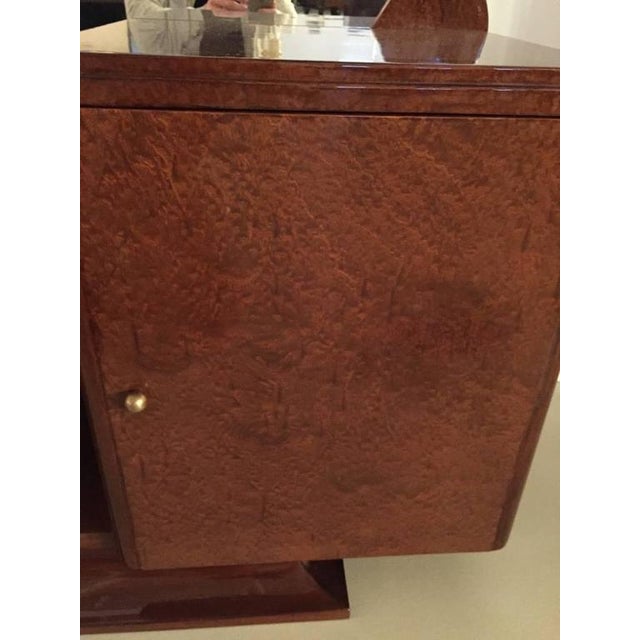 Art Deco Vanity With Large Round Mirror For Sale In New York - Image 6 of 12