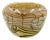 Daniel Edler Trellis Tri Floral Art Glass Bowl For Sale