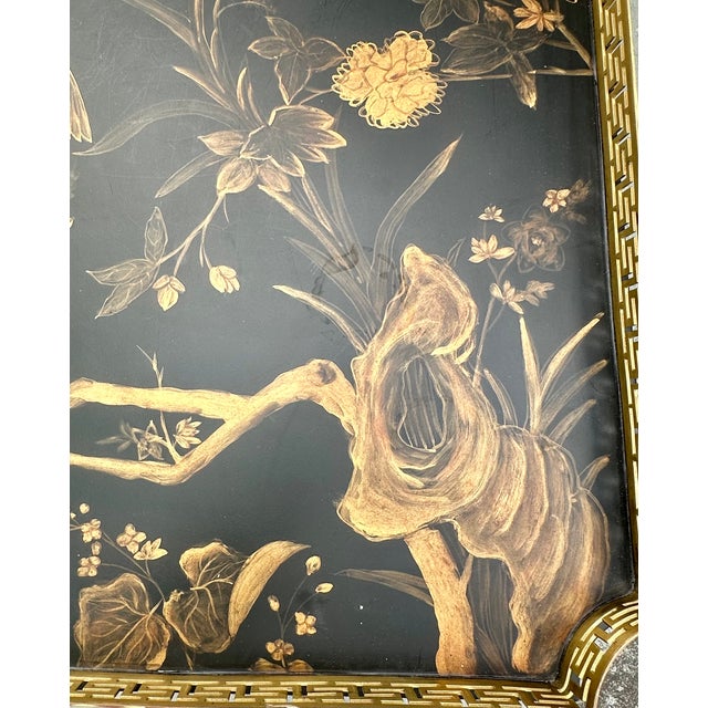 Regency Style Black Gold Japonisme Lacquer Center Table After Gillows Lancaster. For Sale In West Palm - Image 6 of 16