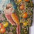 Late 19th Century Antique Oil Painting on Boards of Birds and Flowers For Sale - Image 5 of 7
