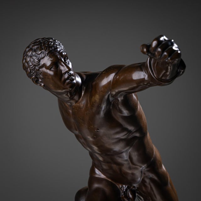 Borghese Gladiator in Bronze, Foundry F. Barbedienne, 2nd Half 19th Century For Sale - Image 14 of 16