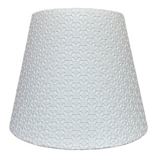 White Overlayed Lampshade For Sale