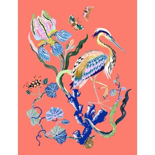 Lytle Beach (Coral) Contemporary Giclee Print by Sarah Gordon For Sale