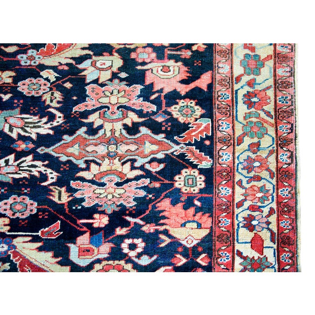 Early 20th Century Persian Heriz Rug For Sale - Image 9 of 14