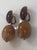 Brown 1970s Retro Lucite Amber Orange Oval Dangle Earrings, A Pair For Sale - Image 8 of 10