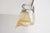 Vintage fish wall sconce with a silver-tone fish mount and hand-shaped marbled frosted glass tulip shade, French circa...