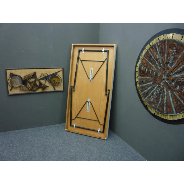 Folding Dining Table by Herta-Maria Witzemann for Wilde + Spieth, 1950s For Sale - Image 12 of 13