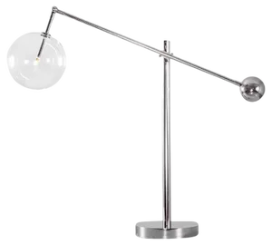 Milan Polished Nickel Table Lamp by Schwung
