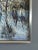 Textile Mid-Century Modern 'Winter Lane' Vintage Swedish Expressive Village Street Scene Oil Painting, Framed For Sale - Image 7 of 11