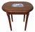 Vintage Side Table With Ceramic Inlay For Sale