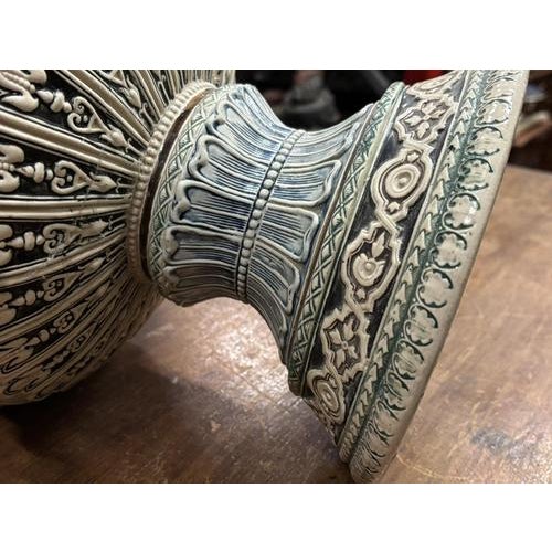 Large German Pottery Jardiniere from Mettlach For Sale - Image 9 of 16