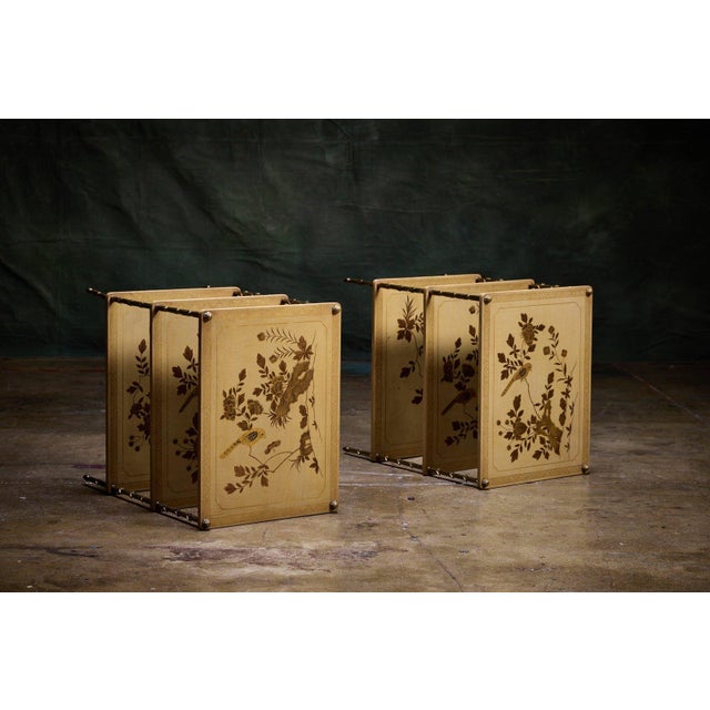 Pair of Chinoiserie Three-Tier Tables by Maison Bagues, 1950s For Sale In Los Angeles - Image 6 of 6