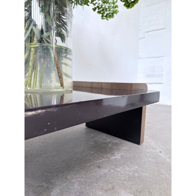 Art Deco Lacquered and Brass Coffee Table, 1950s For Sale - Image 17 of 18