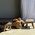 Brutalist Small Vintage Side Stool in Teak, 1980s For Sale - Image 3 of 11