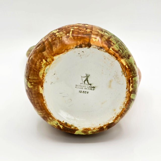 Richard Ginori San Cristoforo 1952 Italian Ceramic Twin-Neck Vase For Sale - Image 13 of 14