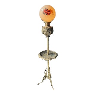 Antique Bradley Hubbard Ornate Electrified Floor Lamp For Sale